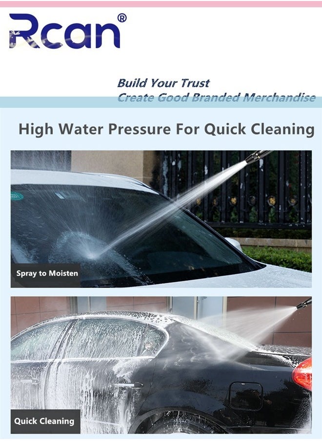 Rcan High Pressure Garden Hose Spray Gun 3 Adjustable Spray Patterns Nozzle Sprayer Durable Metal Nozzle Powerful Watering Fitted Ideal for Car Washing Garden Irrigation Pet Bathing  - Image 4