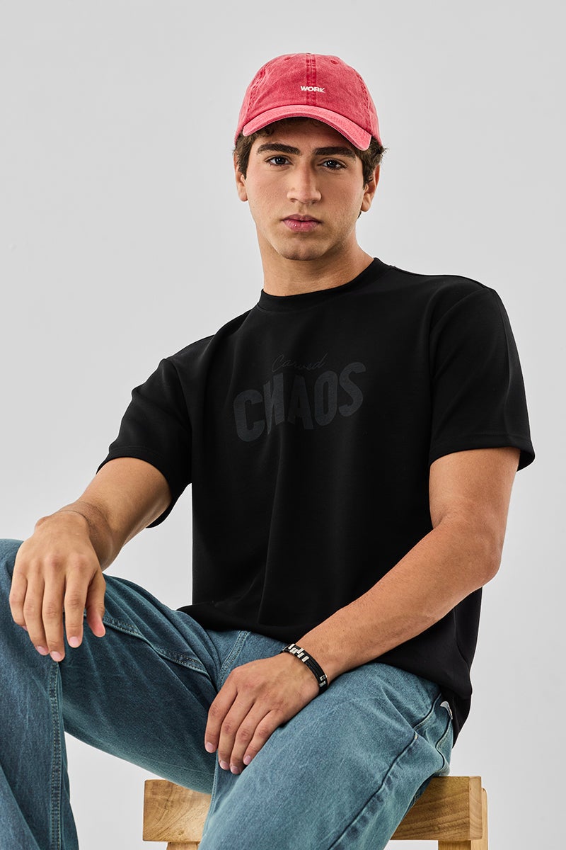 SNITCH Chaos Regular Fit Stretch T-Shirt - Image 1