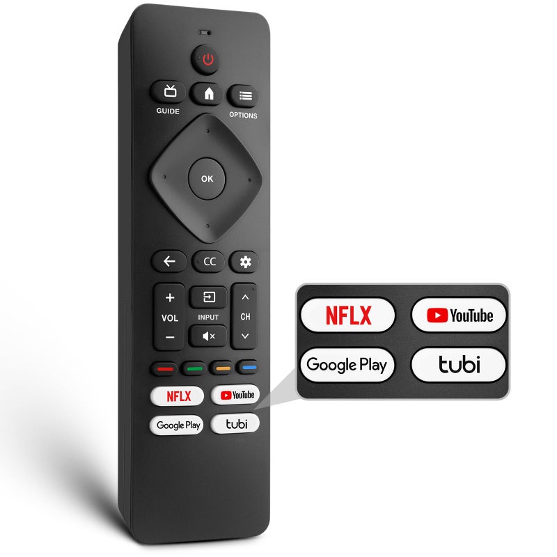 LOUTOC Replacement for Philips-Smart-TV-Remote-Control, Universal Smart Remote for Philips Android/Google TV - Image 1
