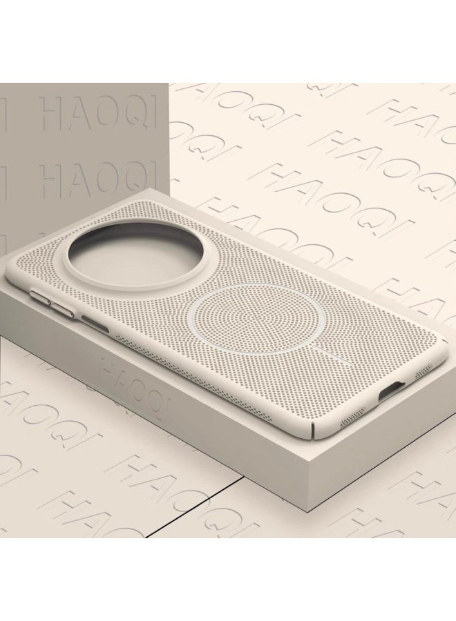 For Huawei Series Dopamine Honeycomb Heat Dissipation Mesh Magnetic Hard Phone Case