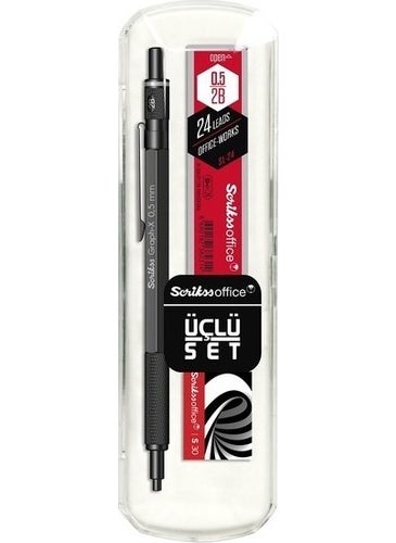 Scrikss Graph-X Metal Versatile Pen 0.5 mm Matte Black Set of 3 