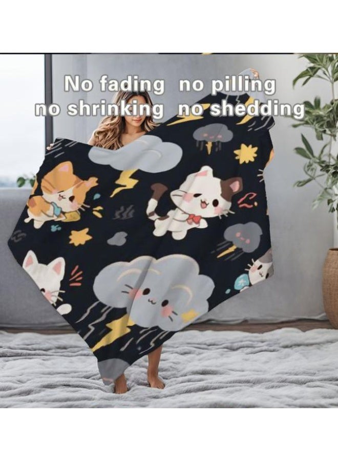 عام بطانية رقيقة من الفانيلا الكرتونية للأطفال والرضع (دافئة ومريحة، ومناسبة للنوم والألعاب) 70 سم * 100 سم - Image 5