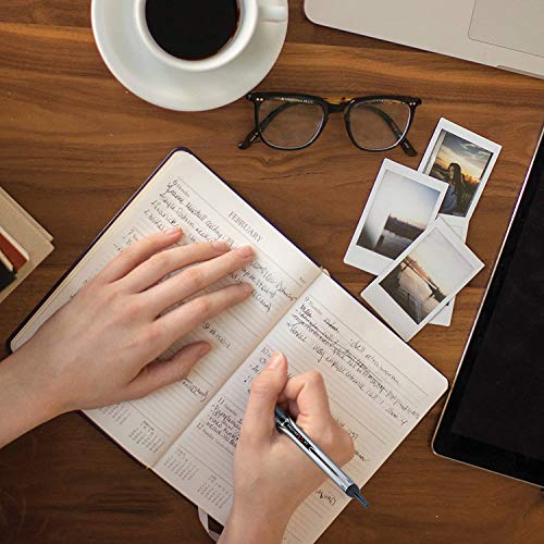 Pilot Precise V5 RT Refillable & Retractable Rollerball Pens, Extra Fine Point Pens 0.5 mm, Black, Pack of 12 - Ideal for School, Journaling & Office Writing - Image 4