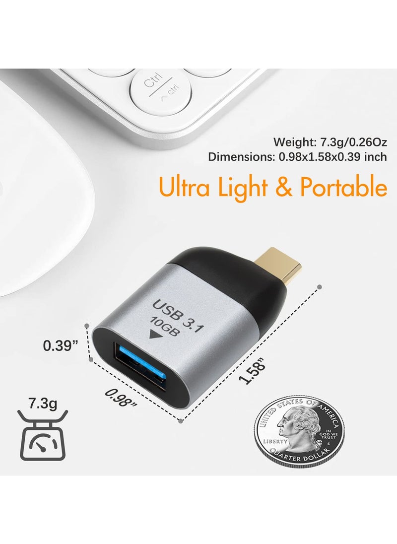 SANMUGEED - SANMUGEED USB C to USB 3.1 Adapter, 10Gbps USB A to USB C Adapter Compatible with MacBook Pro 2021 iMac iPad Mini 6/Pro MacBook Air 2020 and Other Type C or Thunderbolt 4/3 Devices - Image 1