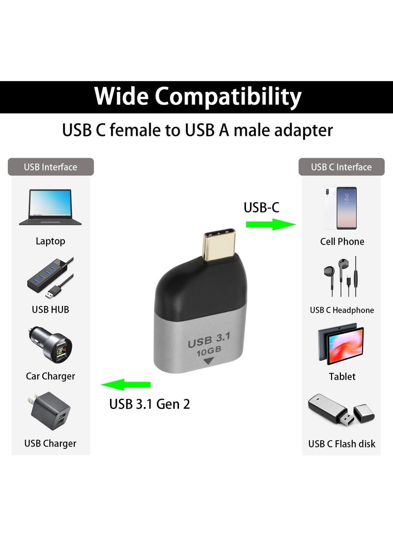 SANMUGEED - SANMUGEED USB C to USB 3.1 Adapter, 10Gbps USB A to USB C Adapter Compatible with MacBook Pro 2021 iMac iPad Mini 6/Pro MacBook Air 2020 and Other Type C or Thunderbolt 4/3 Devices - Image 1