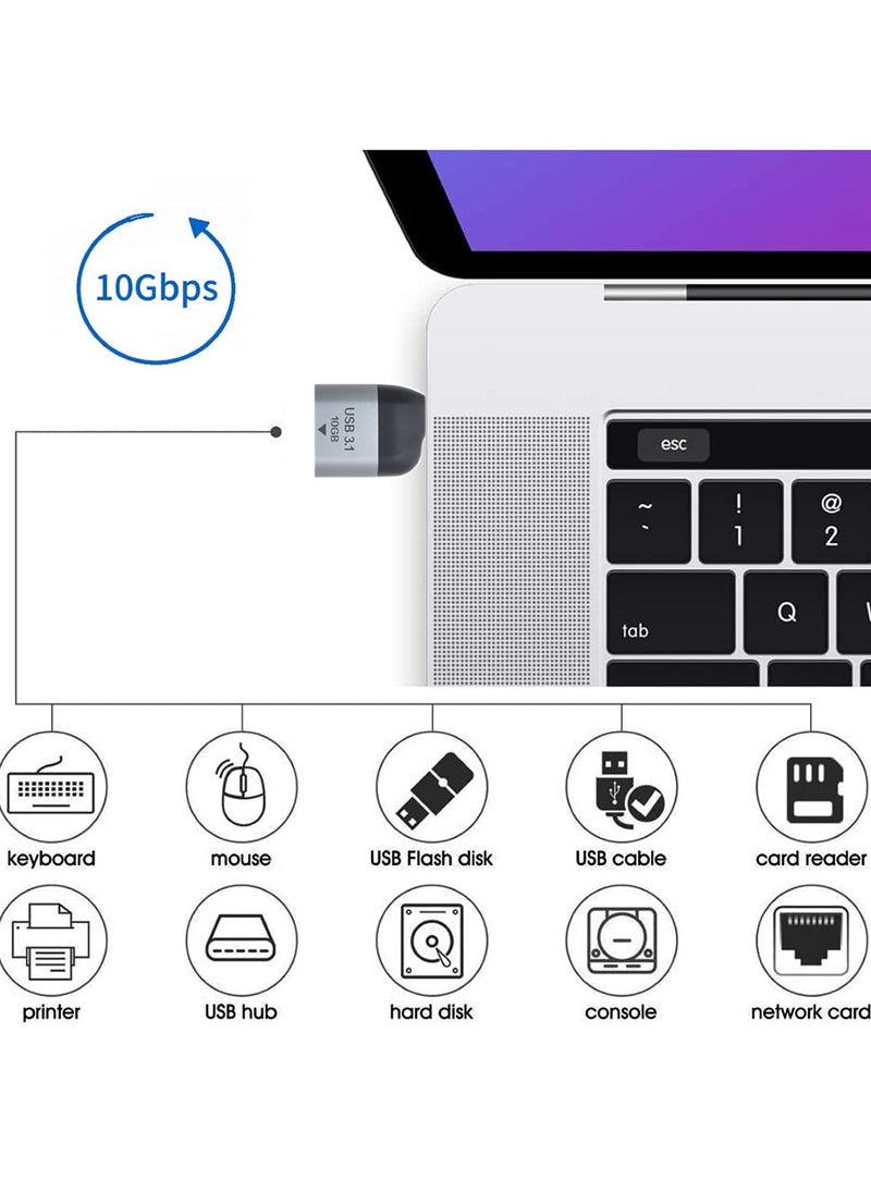 SANMUGEED - SANMUGEED USB C to USB 3.1 Adapter, 10Gbps USB A to USB C Adapter Compatible with MacBook Pro 2021 iMac iPad Mini 6/Pro MacBook Air 2020 and Other Type C or Thunderbolt 4/3 Devices - Image 1