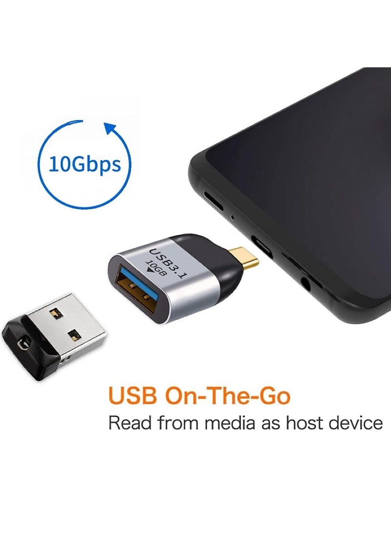 SANMUGEED - SANMUGEED USB C to USB 3.1 Adapter, 10Gbps USB A to USB C Adapter Compatible with MacBook Pro 2021 iMac iPad Mini 6/Pro MacBook Air 2020 and Other Type C or Thunderbolt 4/3 Devices - Image 1