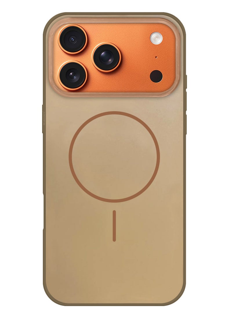 Premium Glossy Case Cover for iPhone 17 Pro - Hard TPU Case Cover - Slim Fit Design and Full Edge Coverage - Desert Titanium - Image 4