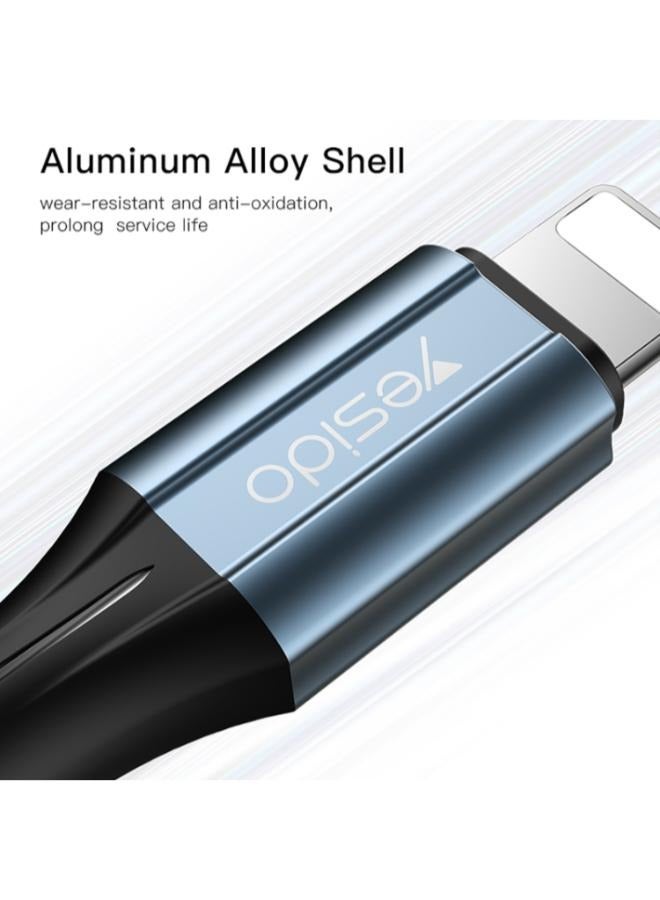 Yesido CA95 3A 20W USB-C / Type-C to 8 Pin Fast Charging Cable, Length: 1.2m