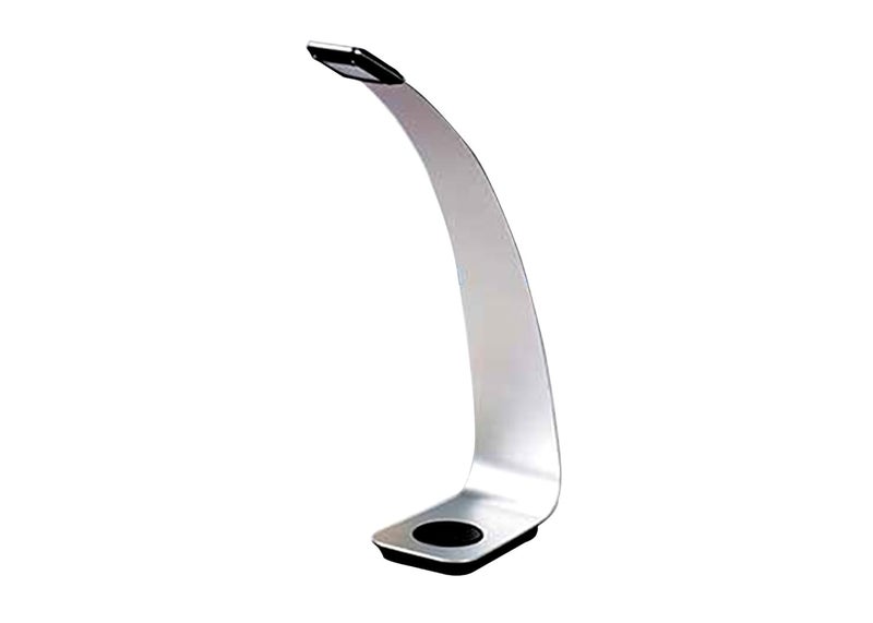 Maxbell Curved Aluminium LED Desk Lamp with Dimmer 1112Inch High Silver - Image 2