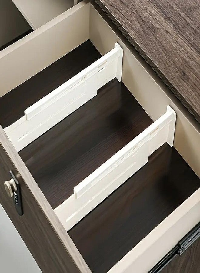 ONTRIP Smart Design Adjustable Drawer Dividers Plastic - Multi-Purpose Organizer for Kitchen, Bathroom, Office & Wardrobe Big 37-65 cm (14.57-25.59 inch) (2 Pcs) - Image 5