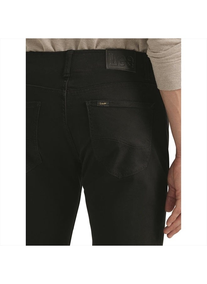LEE - Men's Extreme Motion Straight Taper Jean Black 38W x 30L - Image 1