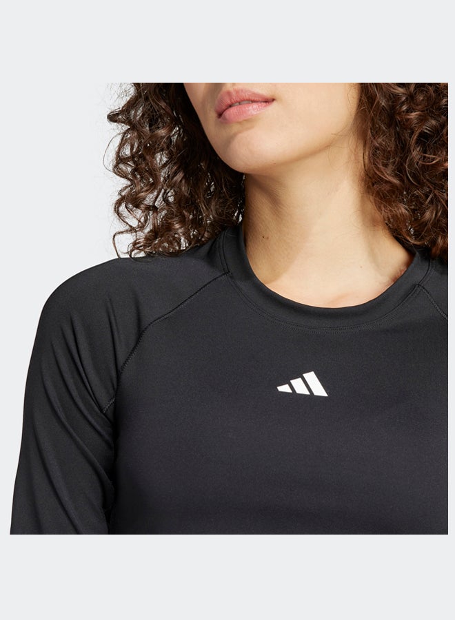Adidas Hyperglam Training Crop Long Sleeve Long-Sleeve Top - Image 5