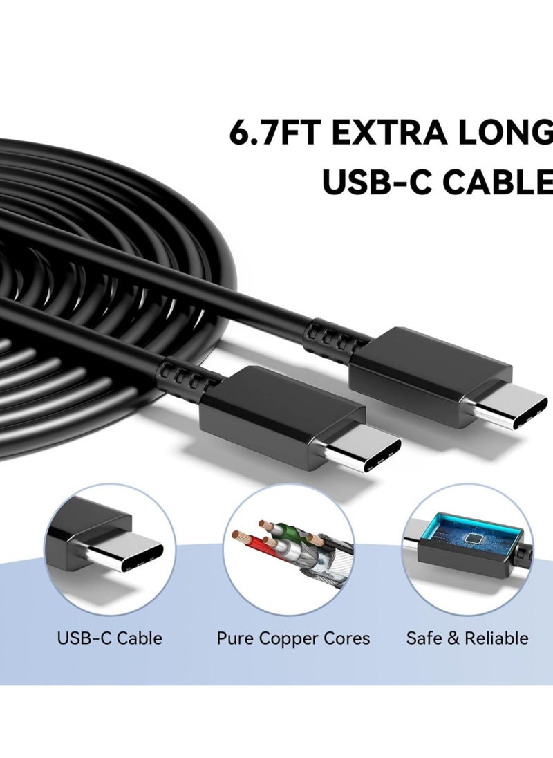 JAJEEK Super Fast Samsung Charger – USB-C Plug & 6 Feet Cable, Wall Charger for Samsung Galaxy S24 Ultra, S24, S24+, S23, S22, S21, A Series, and More - Image 2