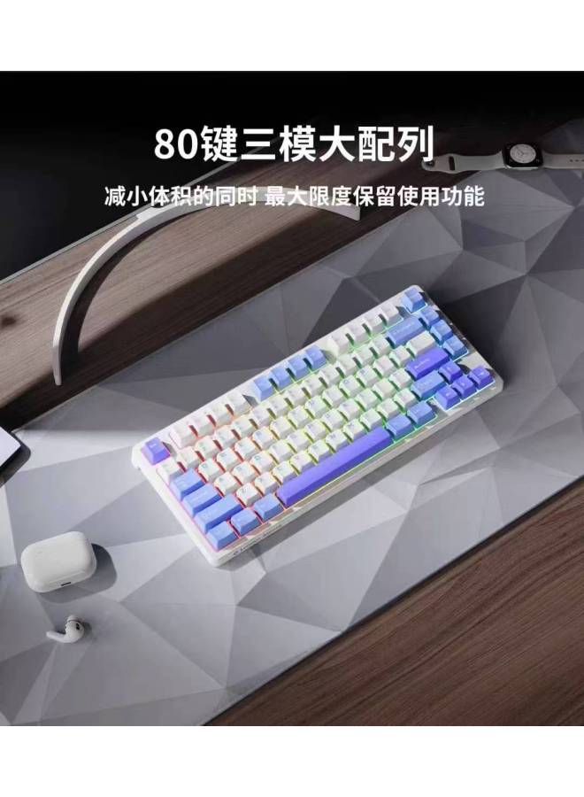 Aurora Gk10 Full Series Wired Mechanical Keyboard Three-mode Luminous E-sports Game Office Green Axis Tea Axis Red Axis 98