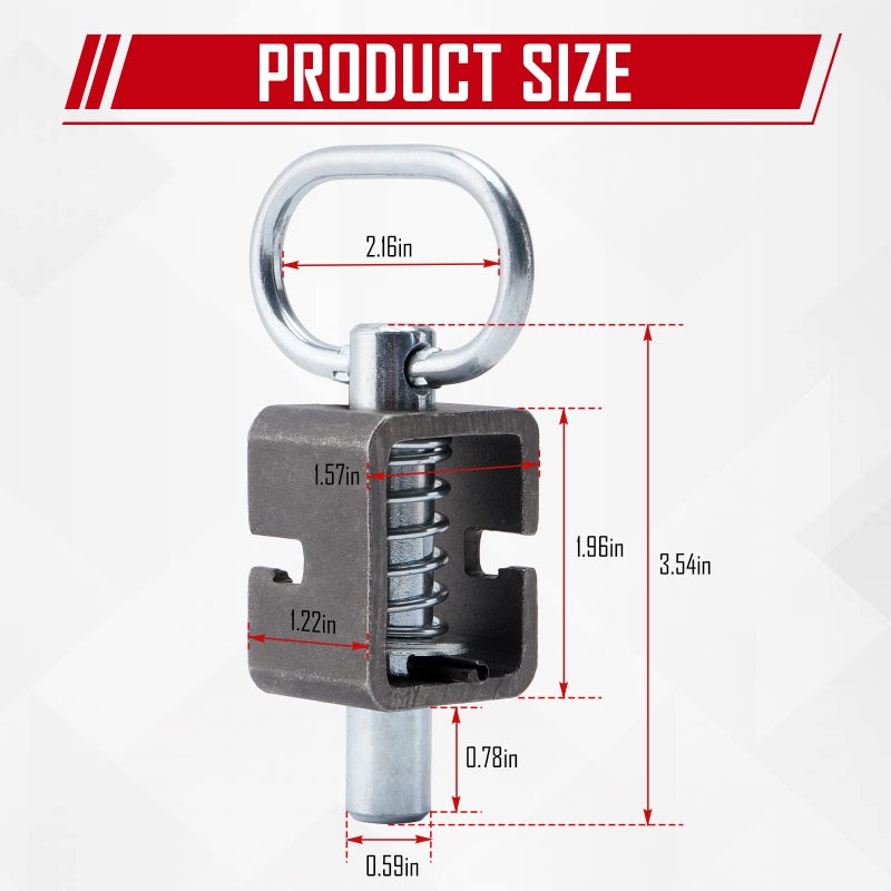 SPARKWHIZ Spring Latch Lock  Weld-On Spring Latch Assembly  Trailer Gate Latch  Pack of 2 (Universal) - Image 3