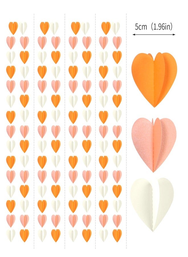 زينة حفلات الخريف باللون البيج والبرتقالي والخوخي - إكليل على شكل قلب - لافتة ورقية معلقة بطول 39 قدمًا، مناسبة لحفلات الخريف وعيد الشكر وأعياد الميلاد، بتصميم بوهيمي، وحفلات أعياد الميلاد، وحفلات توديع العزوبية، وحفلات استقبال المولود، وحفلات الخطوبة، من أورولا - Image 2