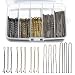 Mia Klein Bobby Pins and Hair Pins Combo Box 500PCS Big Quantity Hair Pins Kit Black Brown Gold Bobby Pins and U Shape Brown for Styling Hair with Storage Box 2 24 26 for Women - Image 2