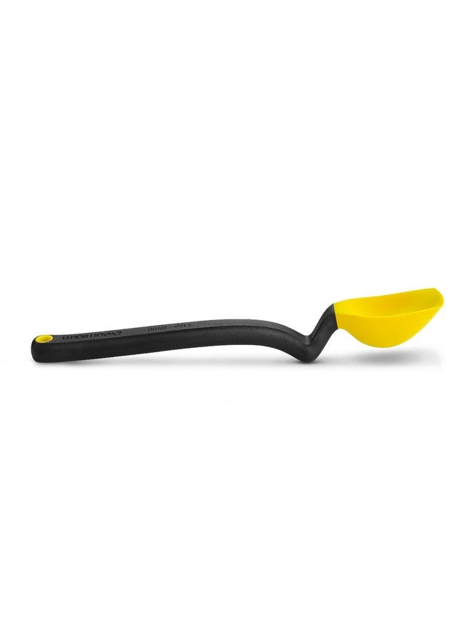 Dreamfarm Mini Supoon Non-Stick Sit-Up Silicone Scraping Cooking Spoon, Jar Scraper Measures 5ml Tsp - 8" Yellow - Image 1