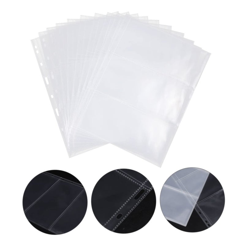 10 Pcs Transparent Loose Leaf Currency Album Pages For Banknotes Tickets Photos Cards Storage - Image 5