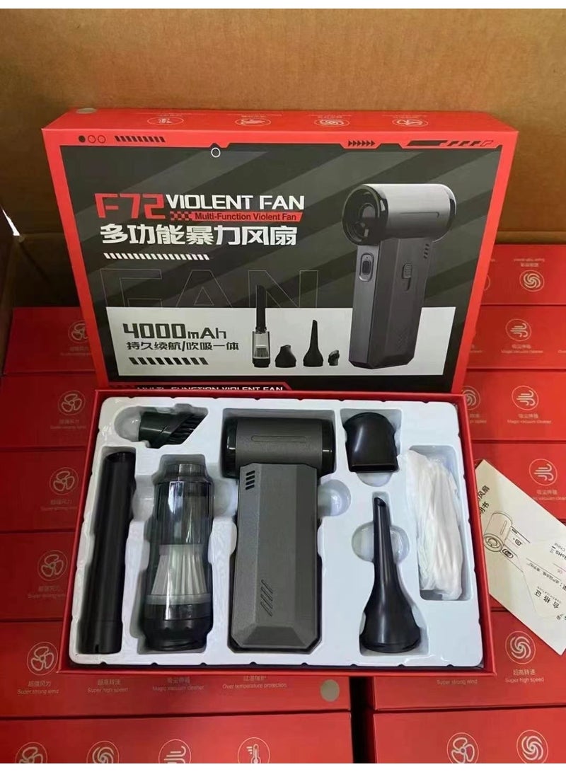 4-in-1 Multi-Function Portable Fan – USB Rechargeable, Adjustable 360° Fan, Flashlight & Screwdriver Tool - Image 3