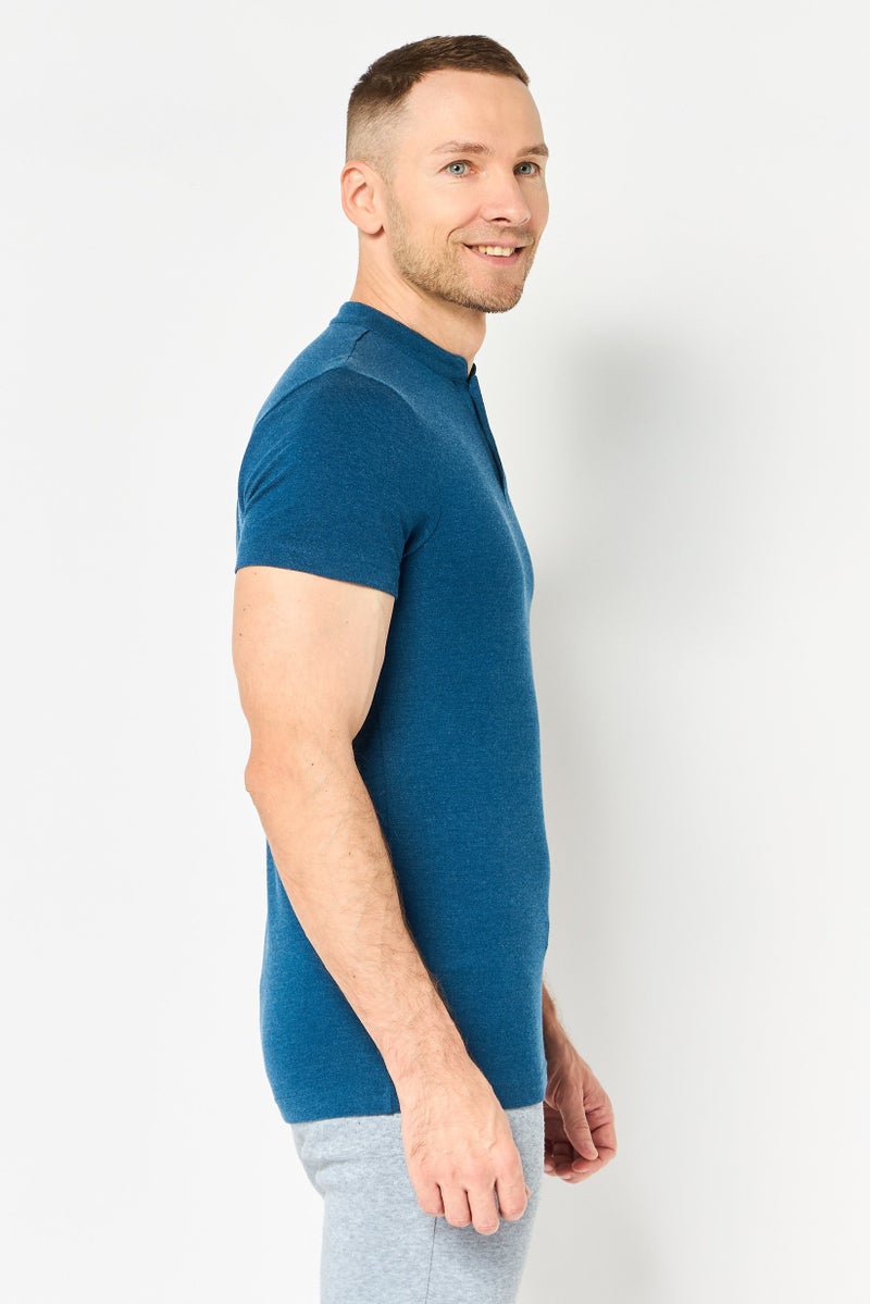 PUMA Men Slim Fit Short Sleeve Embroidered Logo Outdoor Polo Shirt, Navy - Image 3