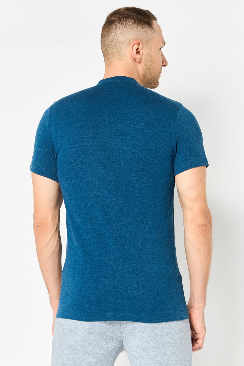 PUMA Men Slim Fit Short Sleeve Embroidered Logo Outdoor Polo Shirt, Navy - Image 4