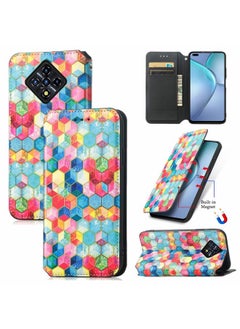 HuHa Case Cover For For Infinix Zero 8 CaseNeo Colorful Magnetic Leather Case with Holder & Card Slot & Wallet(Magic Space) 