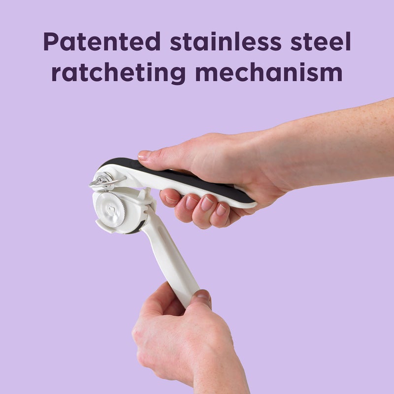 Chef'n EzSqueeze One-Handed Can Opener (Black and Meringue) - Image 3