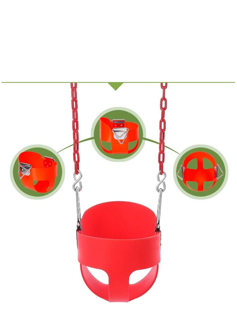 ALCOACH Children's Swing Outdoor Baby Swing Chair High Back Full Swing Set for Toddlers - Image 3