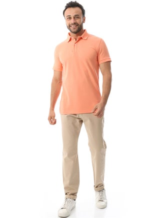 Pique Pattern Polo Shirt_Salmon Pink - pzsku/Z241AD0A8EAFEC477C23BZ/45/_/1722937107/cbb44f1b-b49d-4726-9480-ff2f9cedd94c