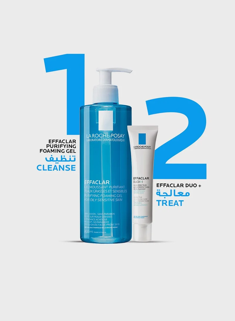 LA ROCHE-POSAY La Roche-Posay Effaclar Acne Foaming Cleansing Gel for Oily and Acne Prone Skin 400ml