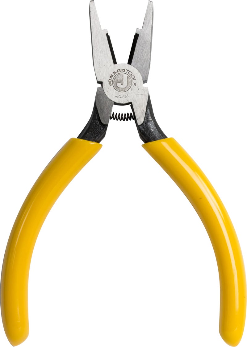 Jonard Tools JIC891 Connector Crimping Plier with Side Cutter 51316 LengthYellow