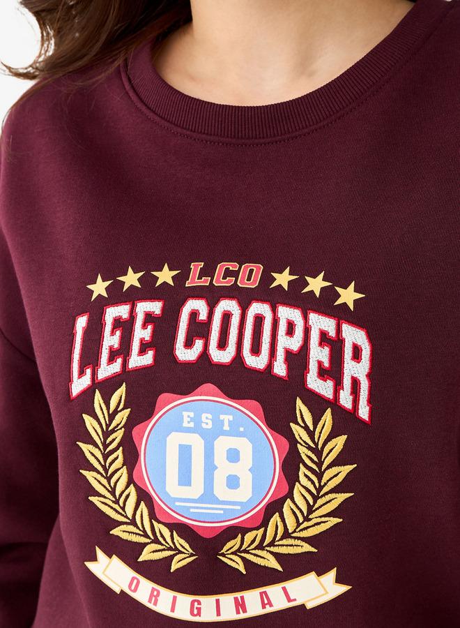 Lee Cooper سويت شيرت لي كوبر بقصة عادية مع طباعة - Image 5