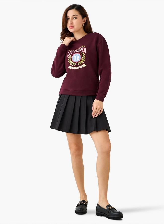 Lee Cooper سويت شيرت لي كوبر بقصة عادية مع طباعة - Image 2