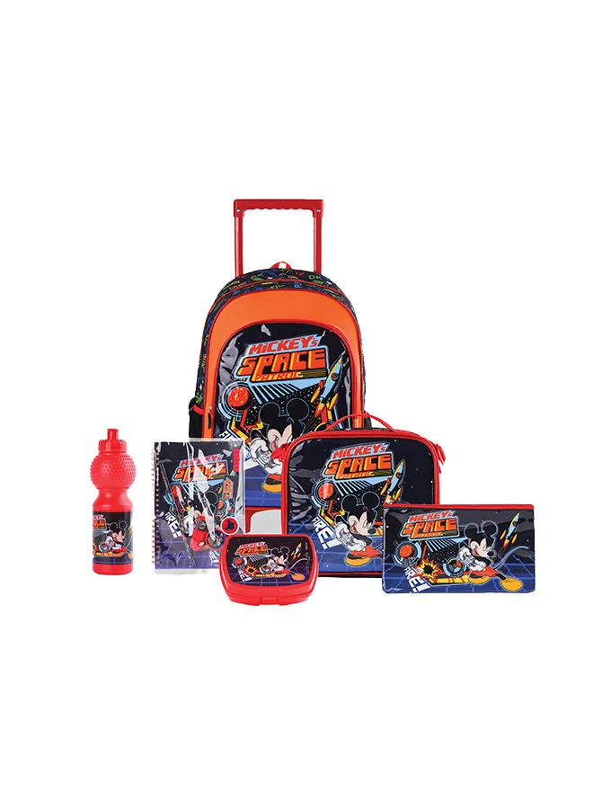 Disney 6 In 1 Disney Mickey Mouse Space Patrol Trolley Box Set 18 inches