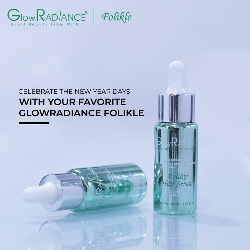 GlowRADiANCE Folikle Hair Serum - Caffeine, Biotin & Panthenol - Image 4