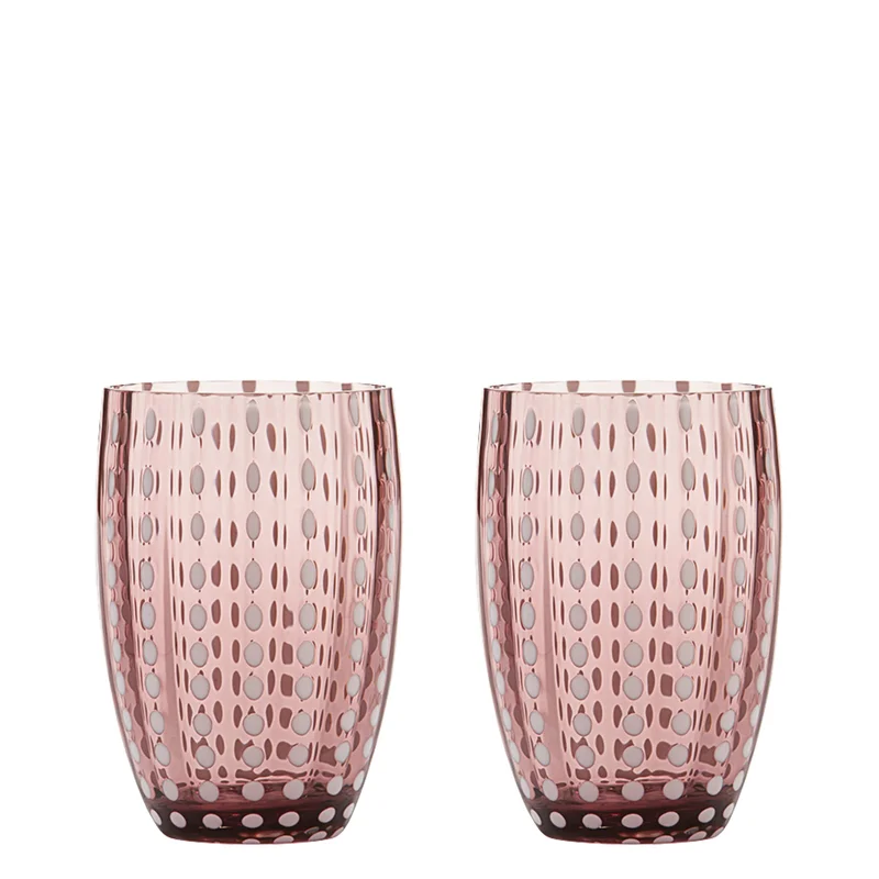 Zafferano Perle Glass Tumbler Amethyst Ø.71x109mm. CL.32