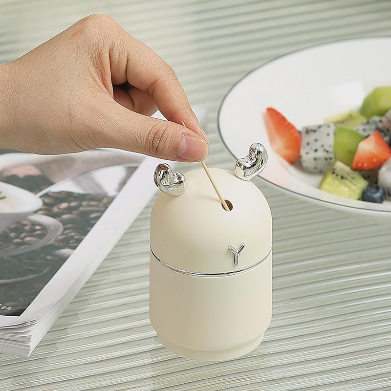 Doratik Toothpick Holder Dispenser Toothpick Box Cute Deer Shape Automatic Toothpick Holder Creative Antler Toothpick Storage Box Kitchen Desktop Toothpick Jar - Image 4