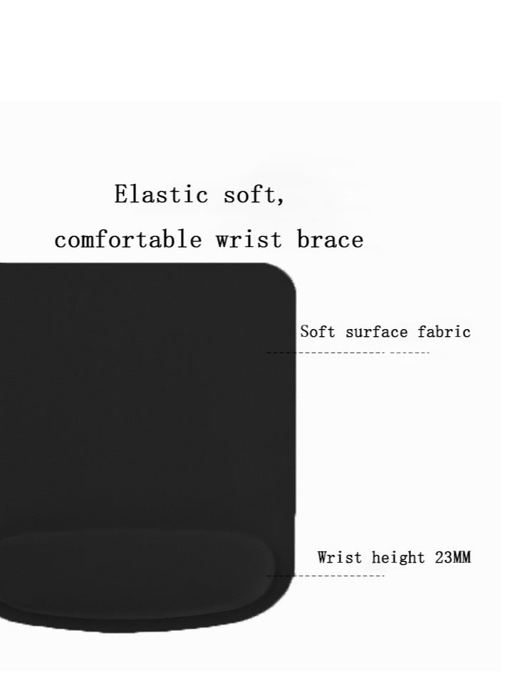 راحة معصم الفأرة السوداء، رغوة الذاكرة، دعم راحة المعصم، مع قاعدة غير انزلاقي للحاسوب، الألعاب، المكتب، للطباعة السهلة، الإغاثة من الألم - Image 3
