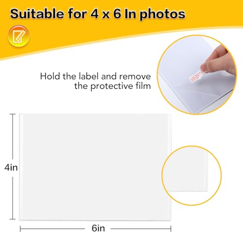 YixangDD 5 Pack Magnetic Picture Frame, 4 x 6 Inches Fridge Magnetic Photo Frames, Magnetic Photo Frames for Refrigerator, Home, School, Office (White) - Image 2