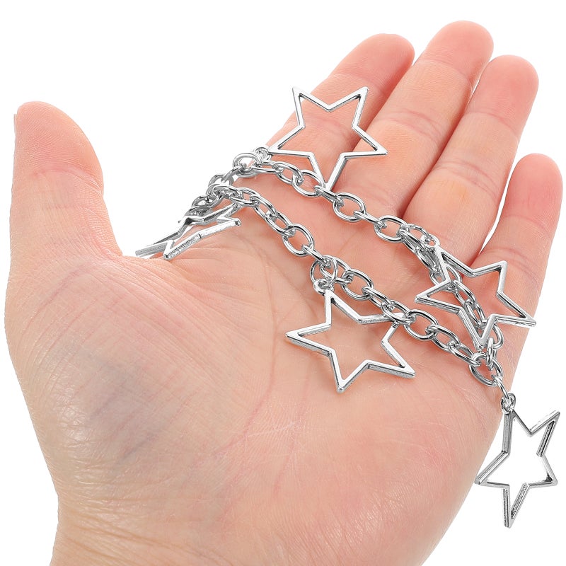 2pcs Hollow Star Pendant Shoe Chains For Sneakers And Boots Fashionable Shoe Footwear Jewelry Accessories For Women And Men - Image 4
