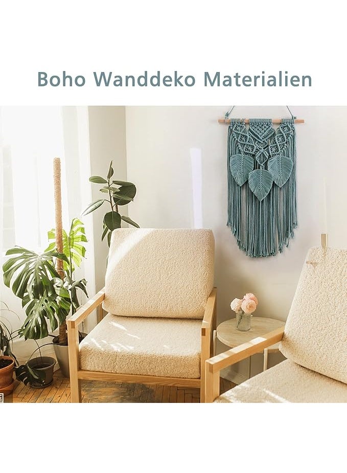 Antikiano Macrame Wall Hanging – Handmade Cotton Decor – Size 65×35 cm - Image 3