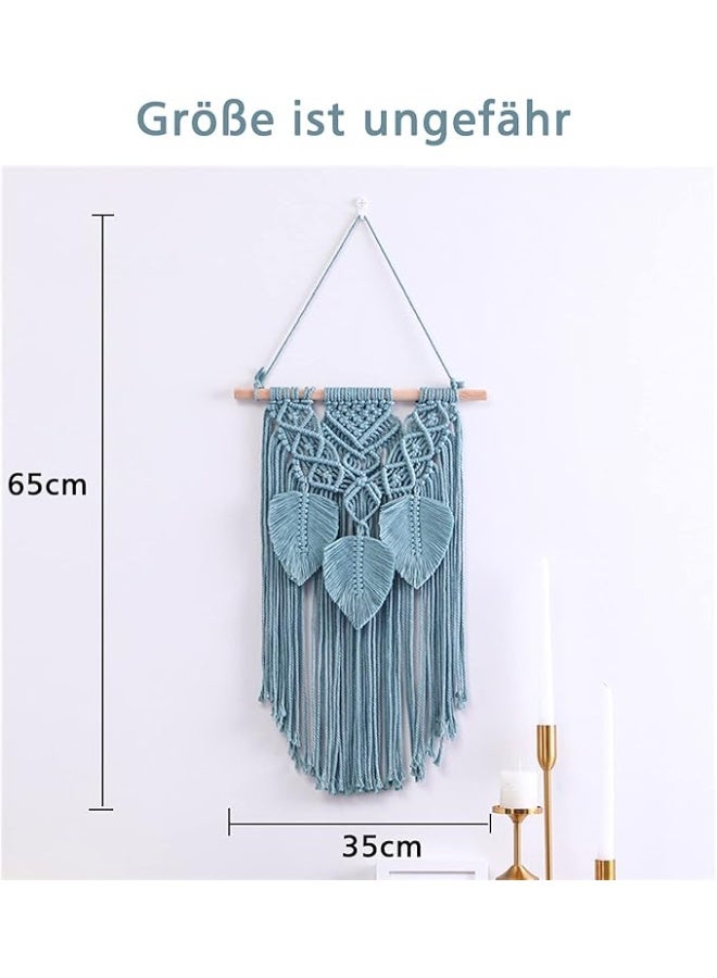 Antikiano Macrame Wall Hanging – Handmade Cotton Decor – Size 65×35 cm - Image 2