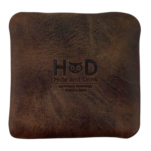 Hide & Drink, Slash Zippered Pouch, Change Holder and Storage for Pocket and Purse Organization with Zipper, Full Grain Leather, Handmade, Bourbon Brown - Image 5