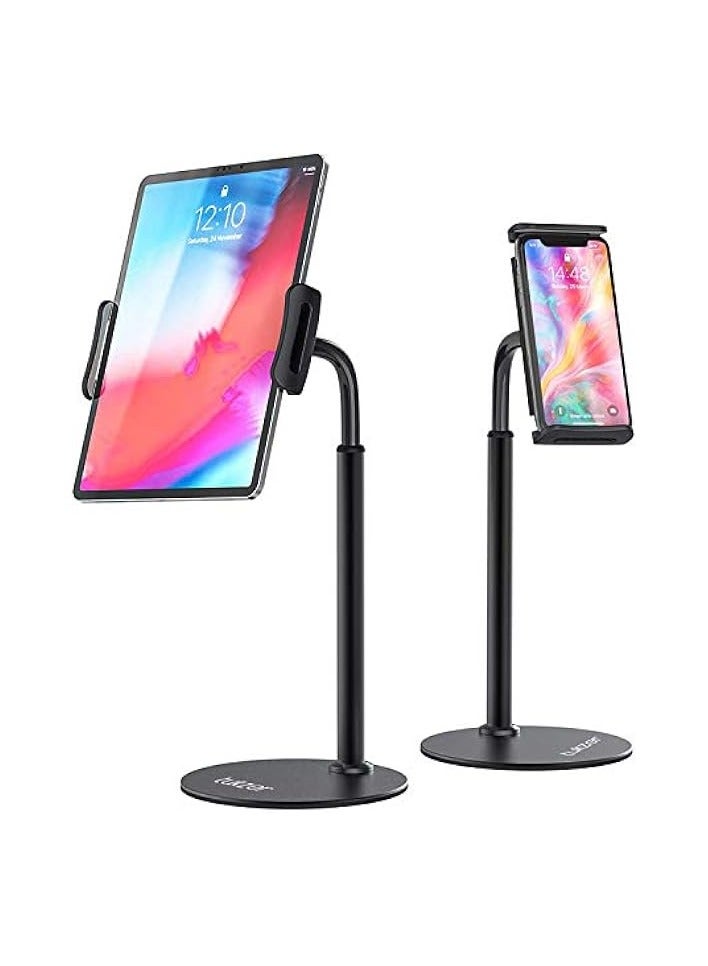 erorex T11 Tablet Stand, 360° Swivel Tablet & Phone Holders Compatible With Any 4.7-Inch To 11-Inch Tab, Ipad, Cell Phone, Professional & Sturdy Ideal For Work From Home 