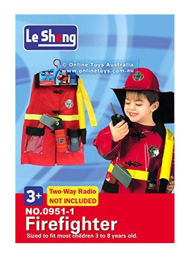 NIBEMINENT 7-Piece Fire Fighter Fancy Dress Costume Set 3 Years - Image 3