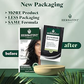 Herbatint جل صبغة الشعر العشبية الدائمة هيرباتينت 1N أسود 456 أونصة - Image 3