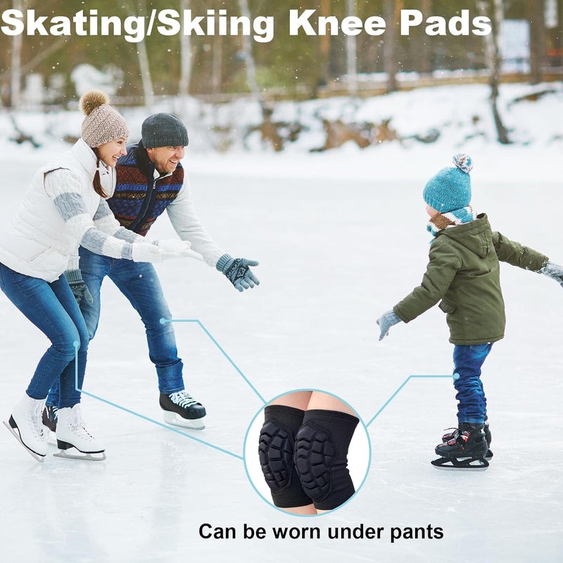 JYBTAA Volleyball Knee Pads for Gardening Pole Dancing Rollerblading, Lightweight Men/Women Knee Sleeves for Dancers Carpenter Workers, Soft Youth Knee Pad for Muay Thai Biking Snowboarding, Black S - Image 5