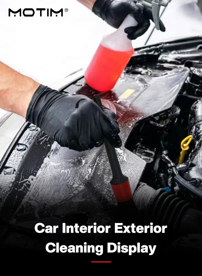 موتيم 11 قطعة من أدوات تنظيف السيارات لغسل العجلات والتفاصيل، مجموعة متعددة الأغراض لغسل السيارات، بما في ذلك مجموعة فرش تنظيف السيارات، فرشاة الإطارات، فرشاة الحافات ذات المقبض الطويل، منشفة تنظيف السيارات، مجموعة أدوات تنظيف السيارات لتنظيف السيارة من الداخل والخارج - Image 4